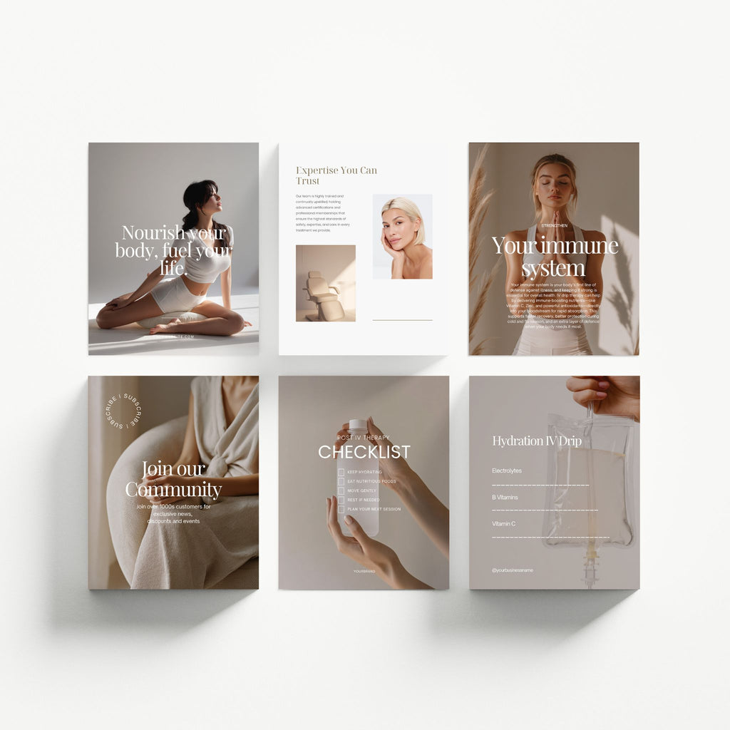 IV Therapy Social Media Templates