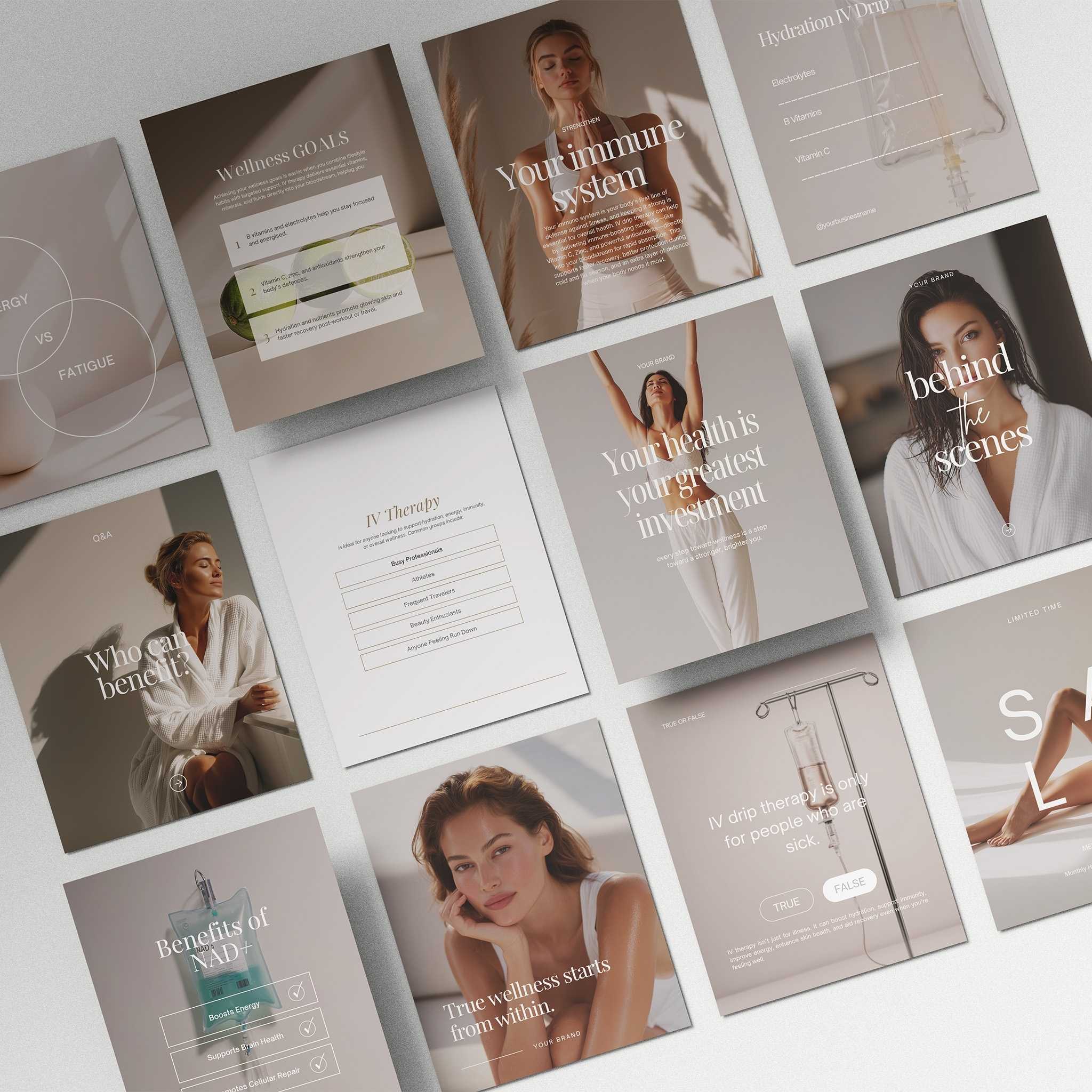 IV Therapy Social Media Templates