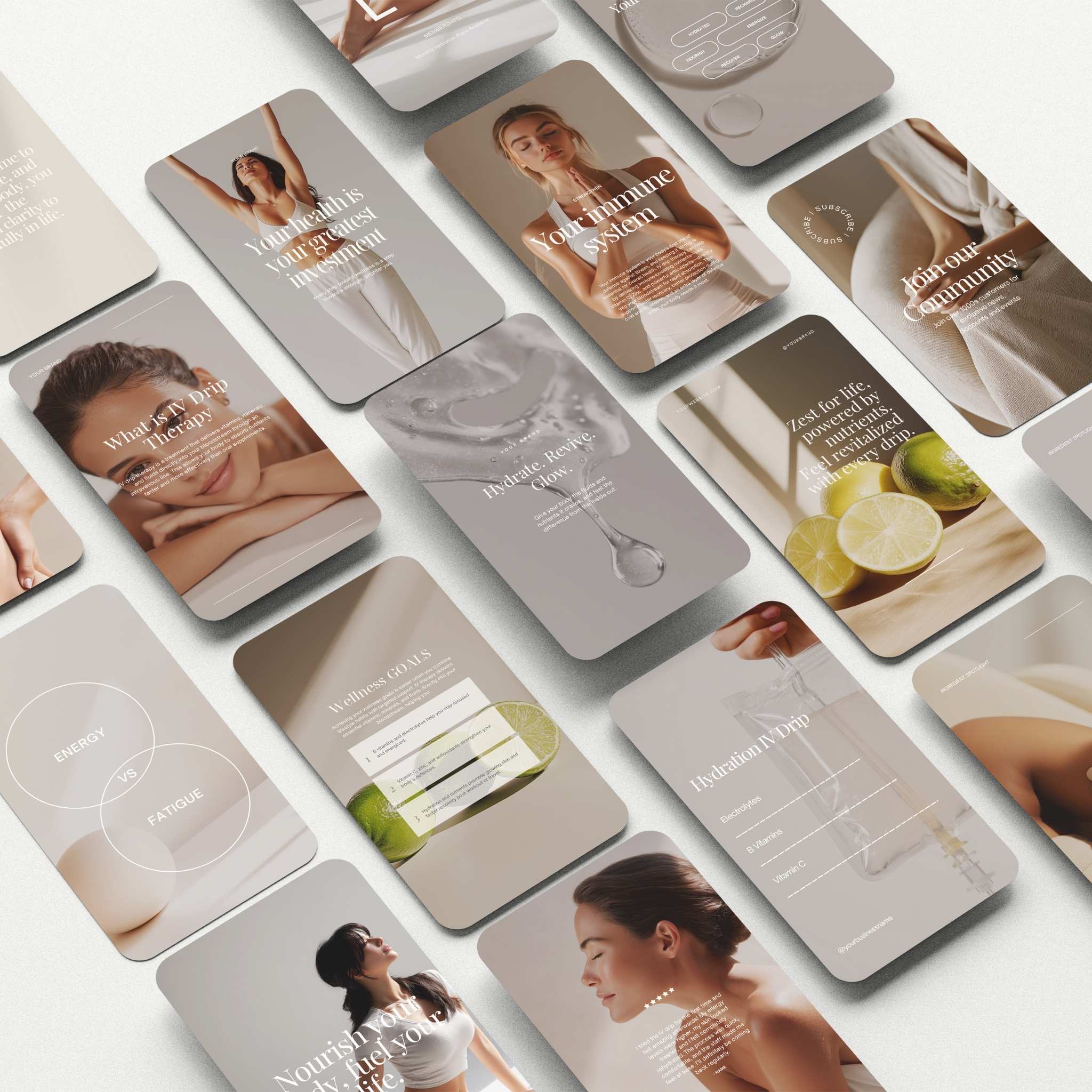 IV Therapy Social Media Templates