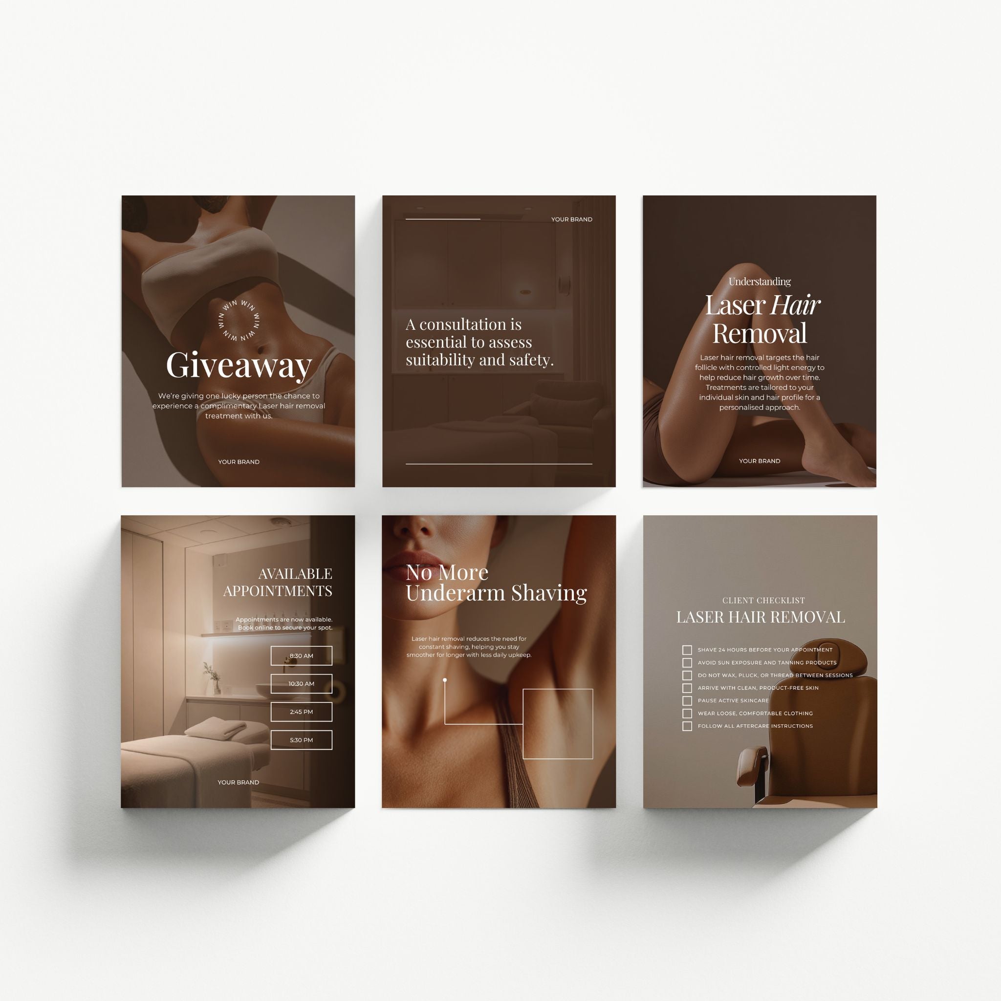 Laser Hair Removal Social Media Templates