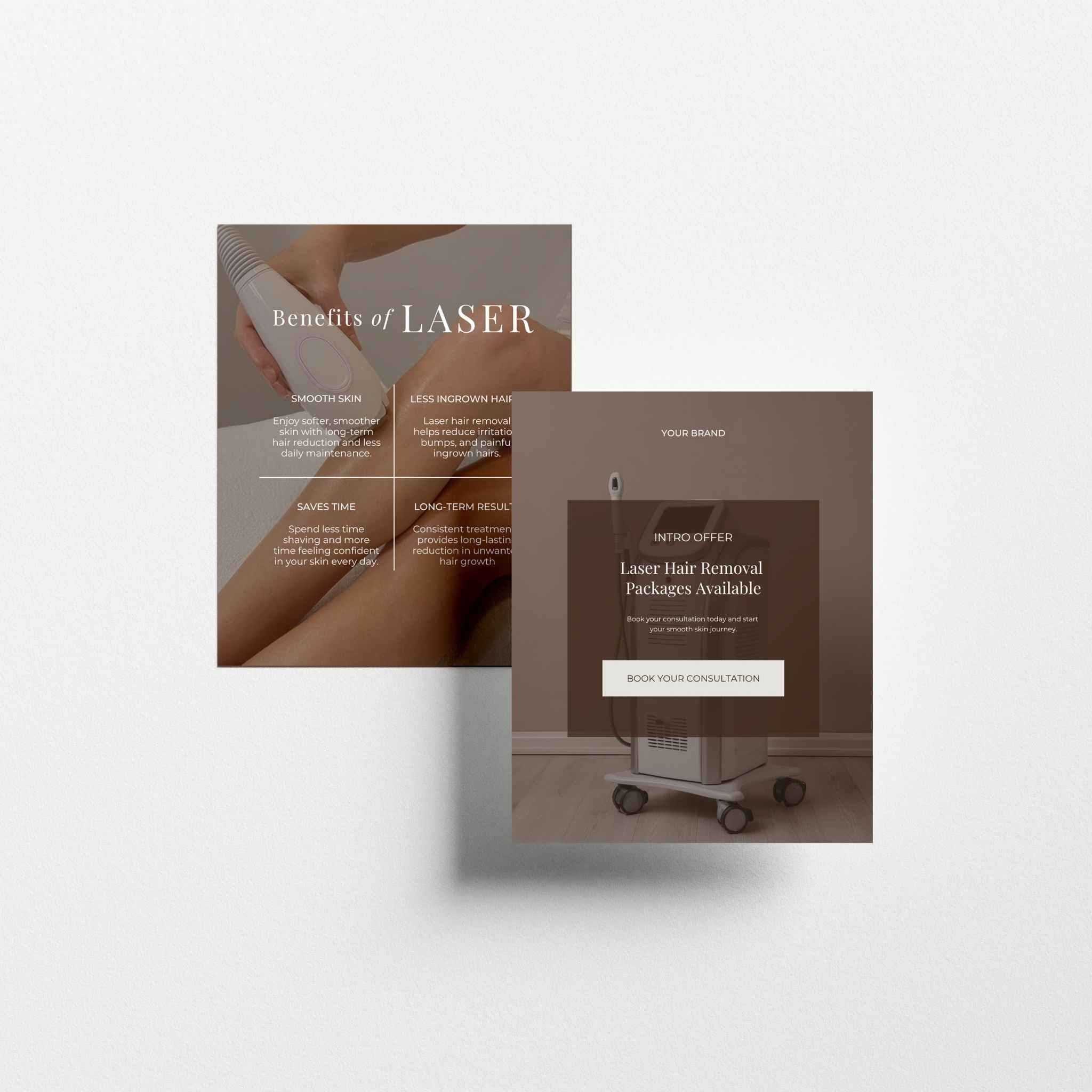 Laser Hair Removal Social Media Templates