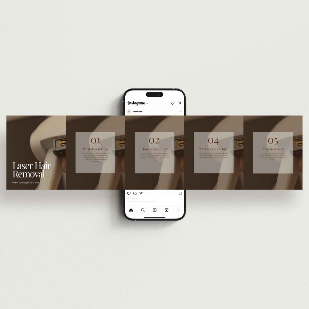 Laser Hair Removal Social Media Templates