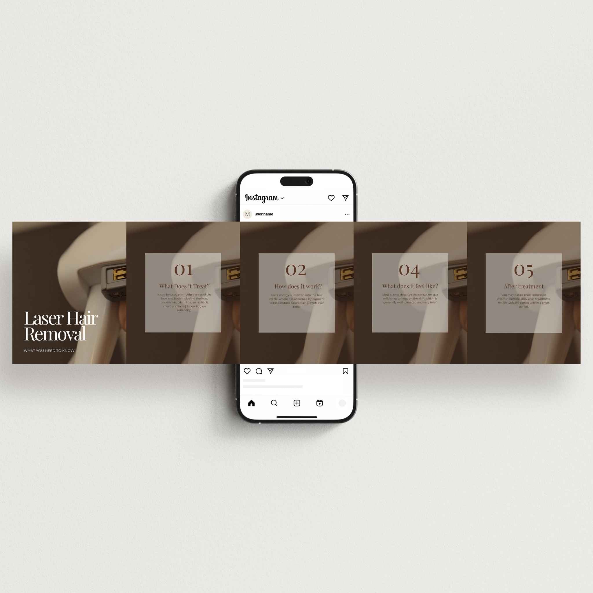 Laser Hair Removal Social Media Templates