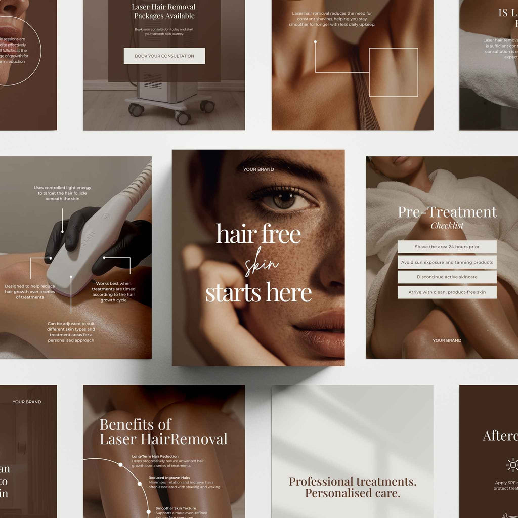 Laser Hair Removal Social Media Templates