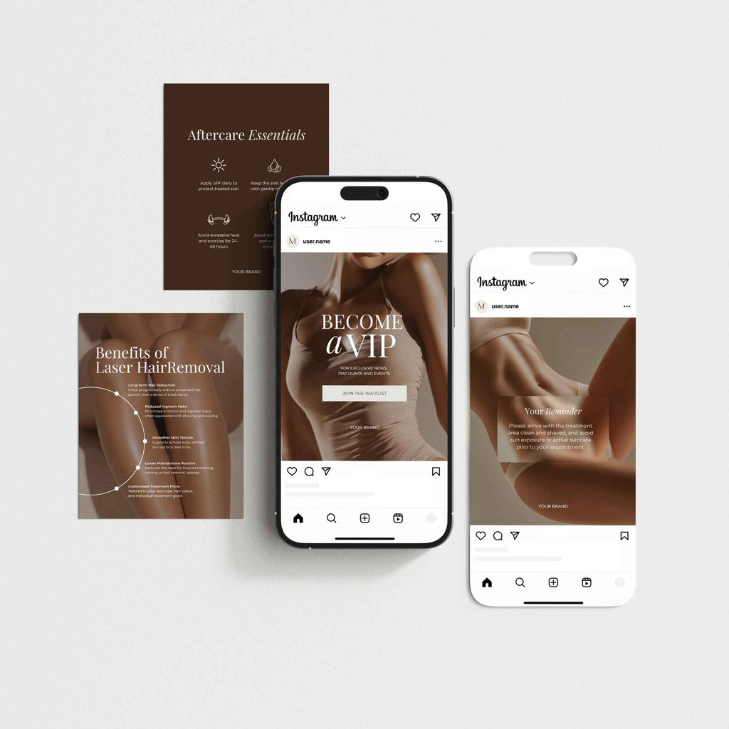 Laser Hair Removal Social Media Templates