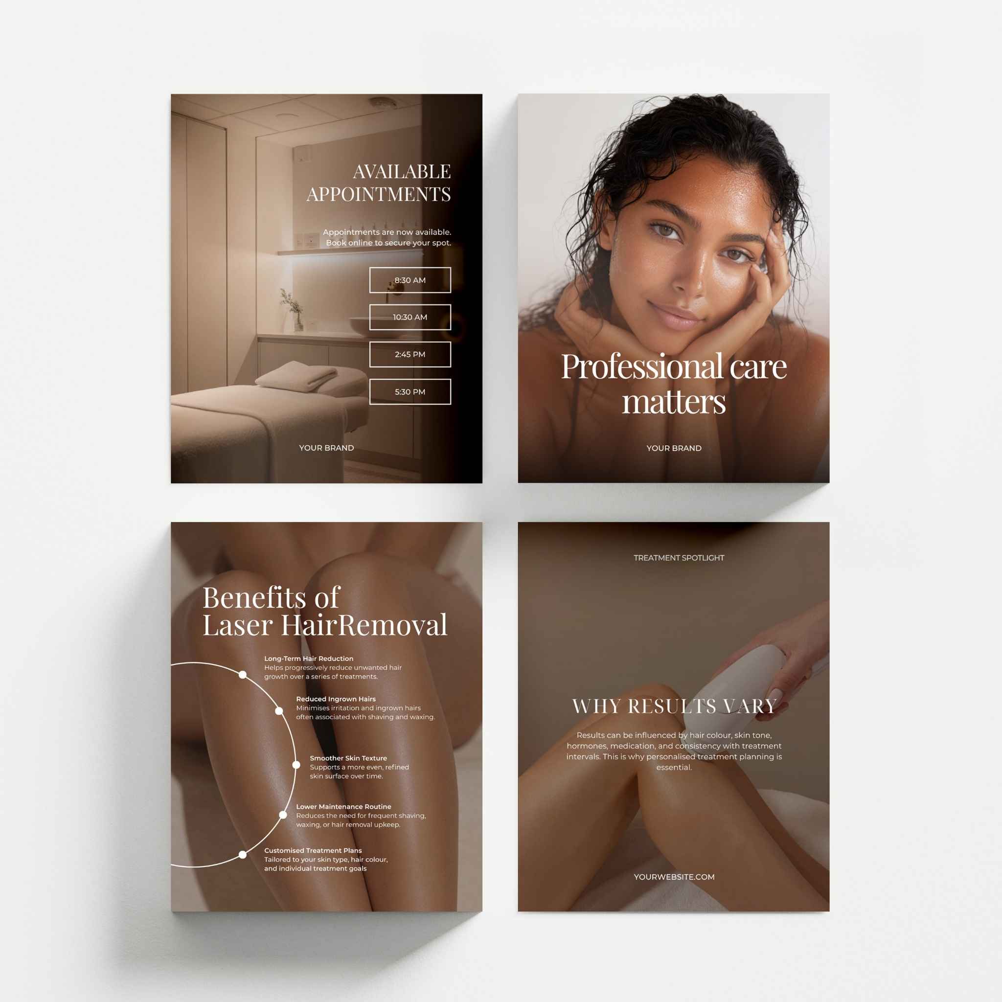Laser Hair Removal Social Media Templates