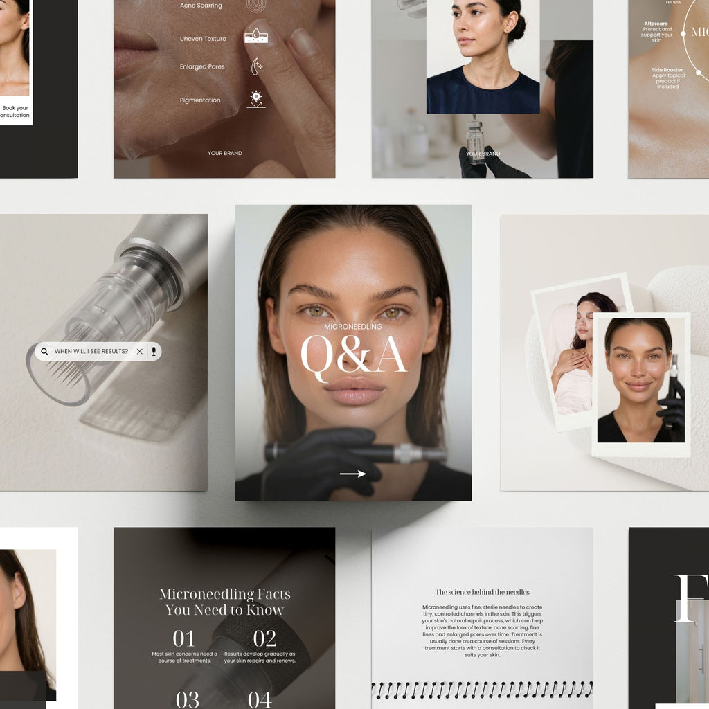 Microneedling Social Media Templates