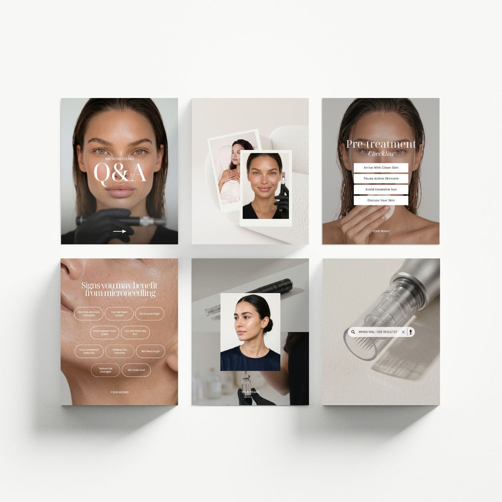 Microneedling Social Media Templates