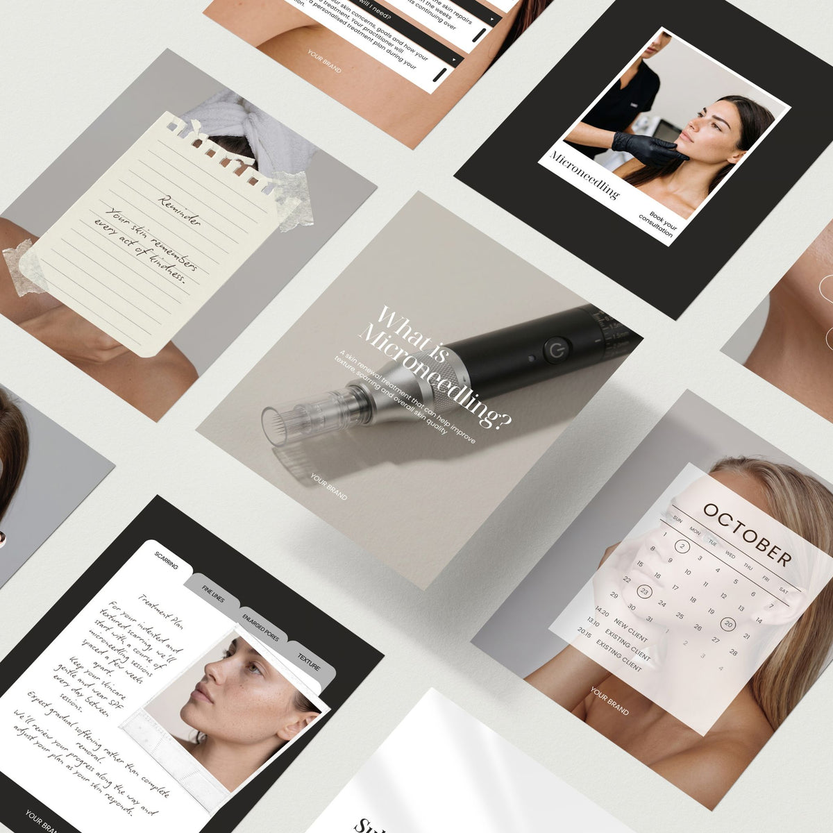 Microneedling Social Media Templates
