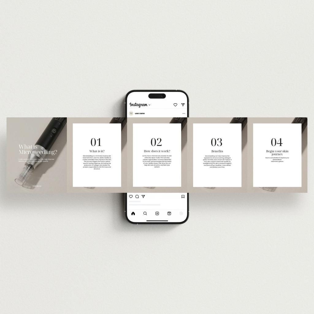 Microneedling Social Media Templates
