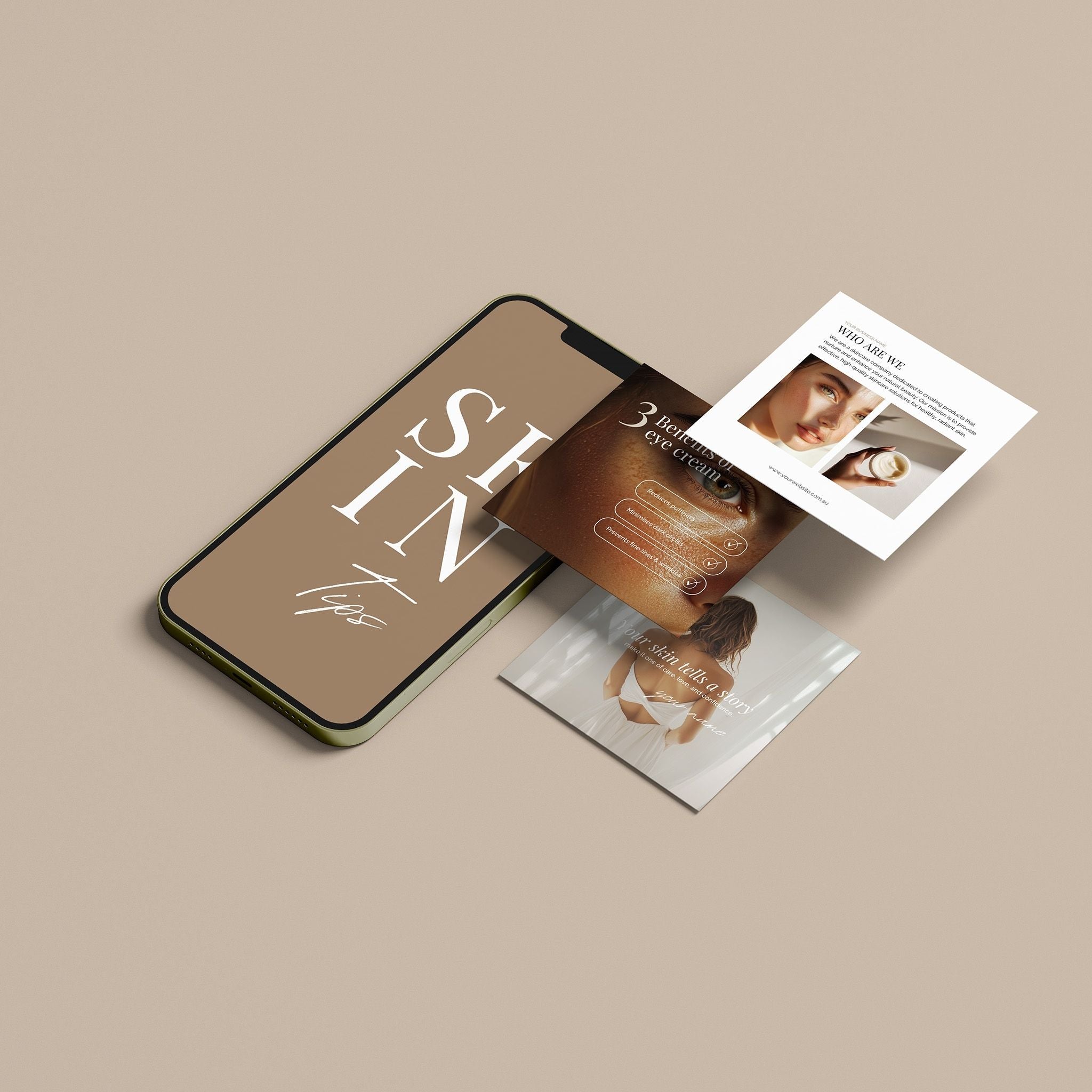 Skincare social media templates