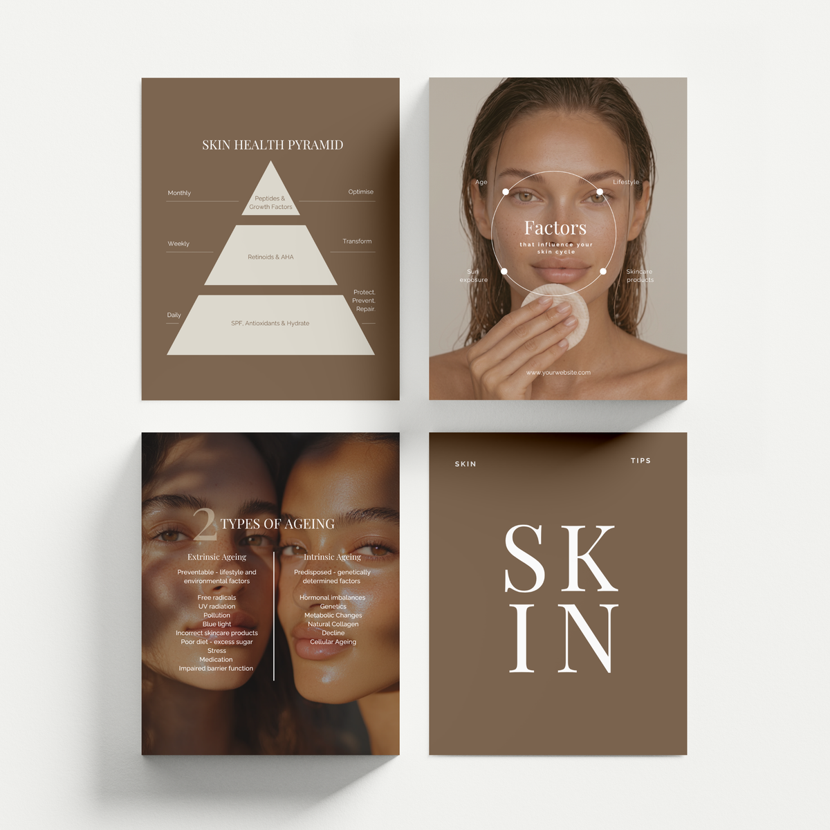 Mocha Skincare Social Media Templates