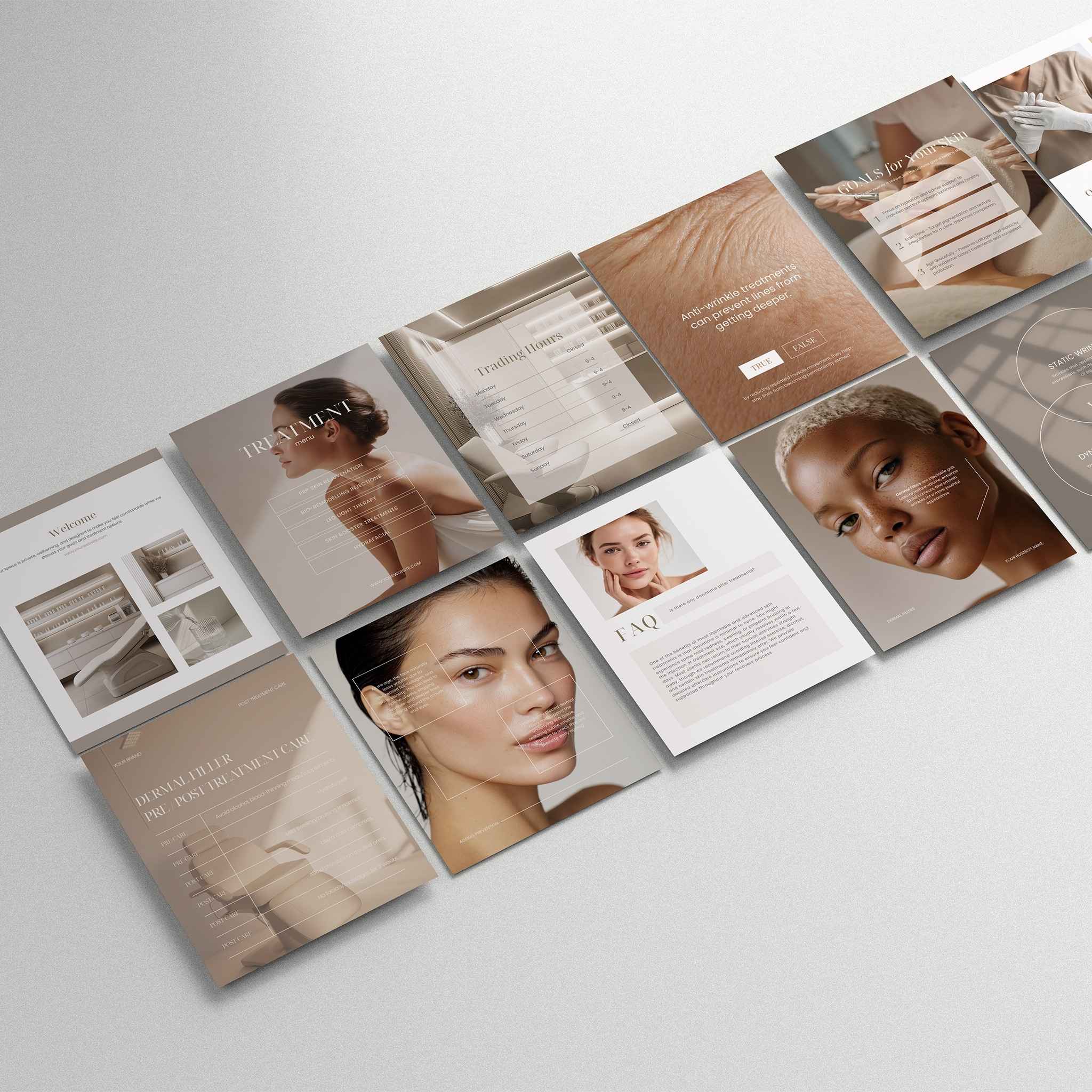 Medspa neutral instagram post templates