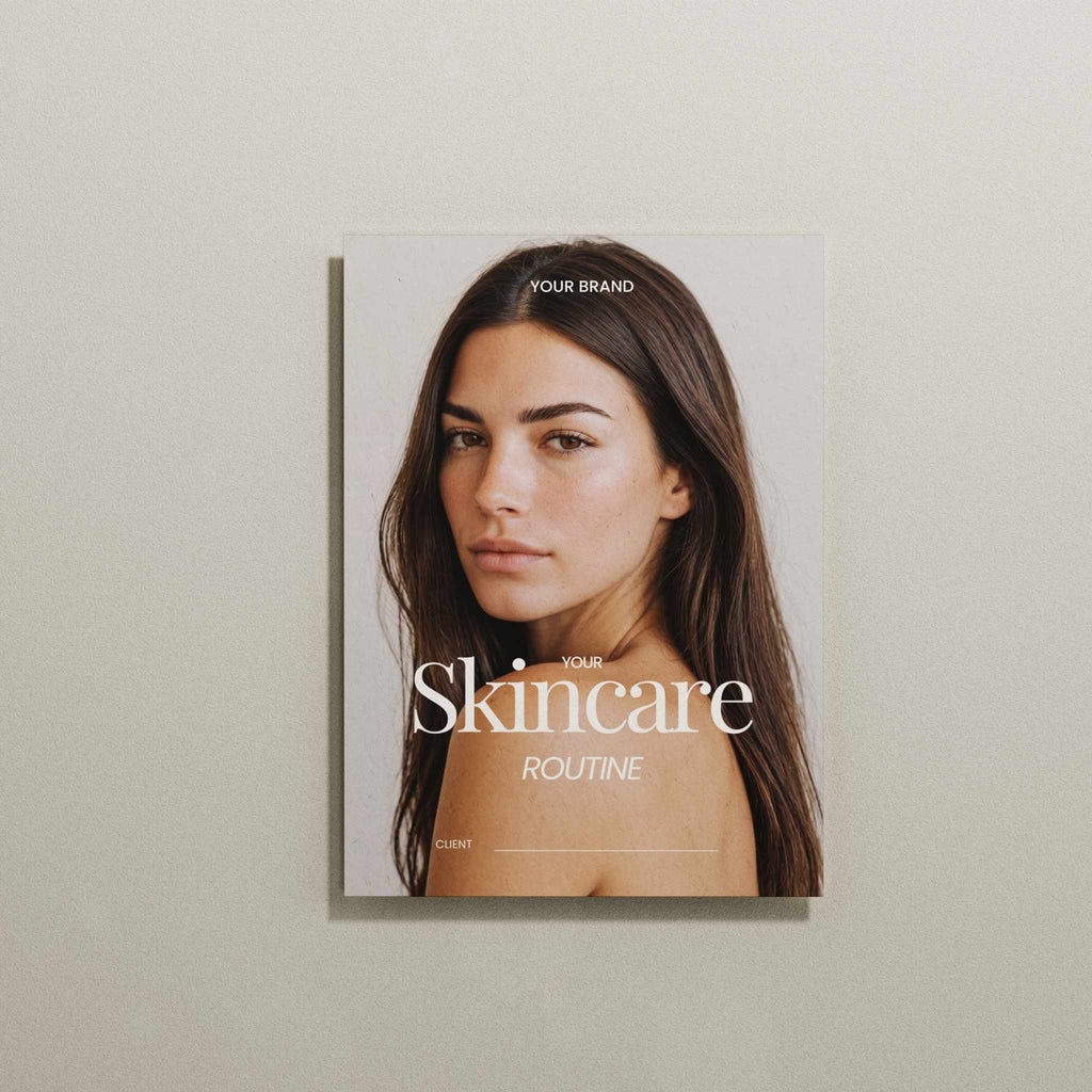 Skincare Portrait Routine Card Template