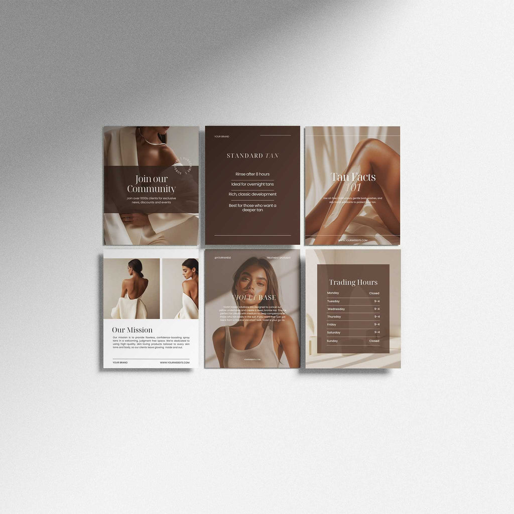 Spray Tan Social Media Templates