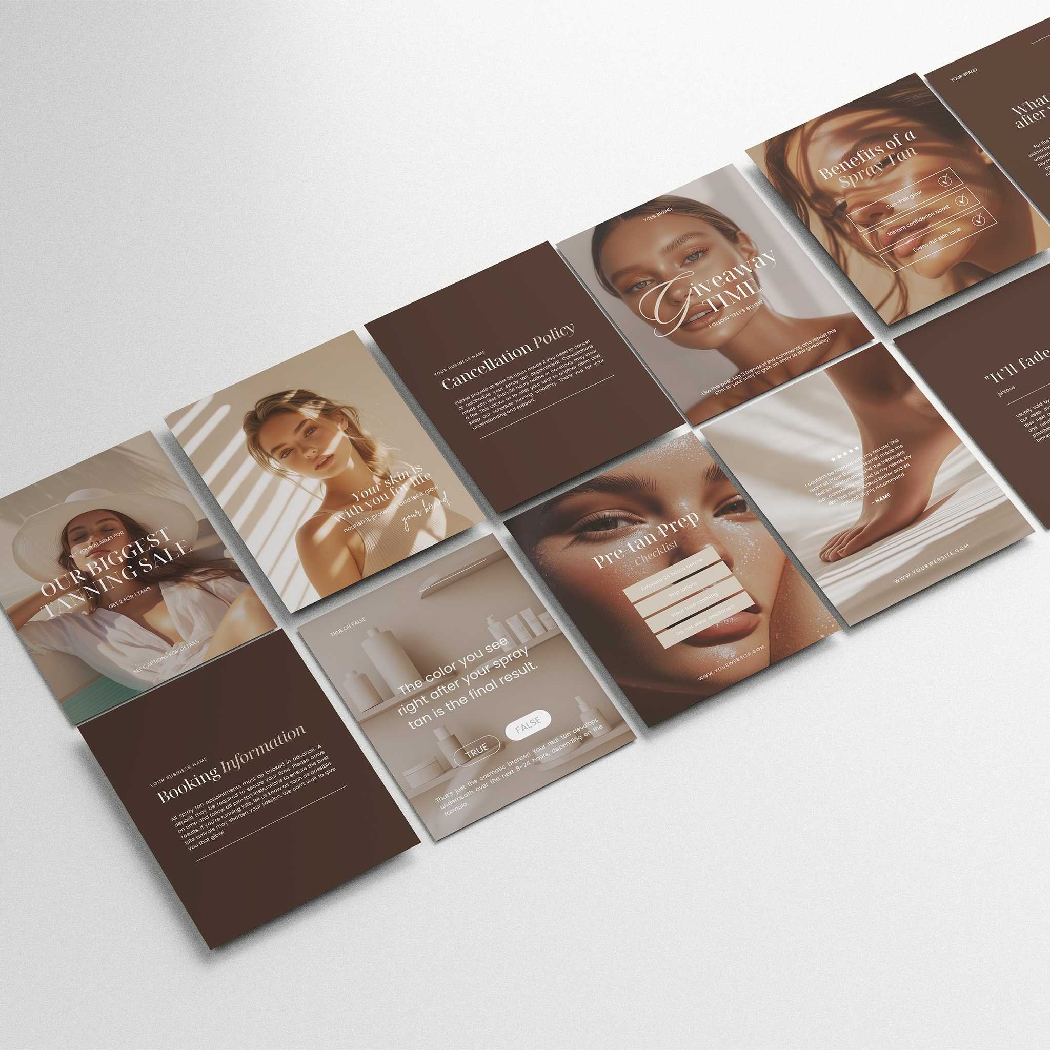 Spray Tan Social Media Templates