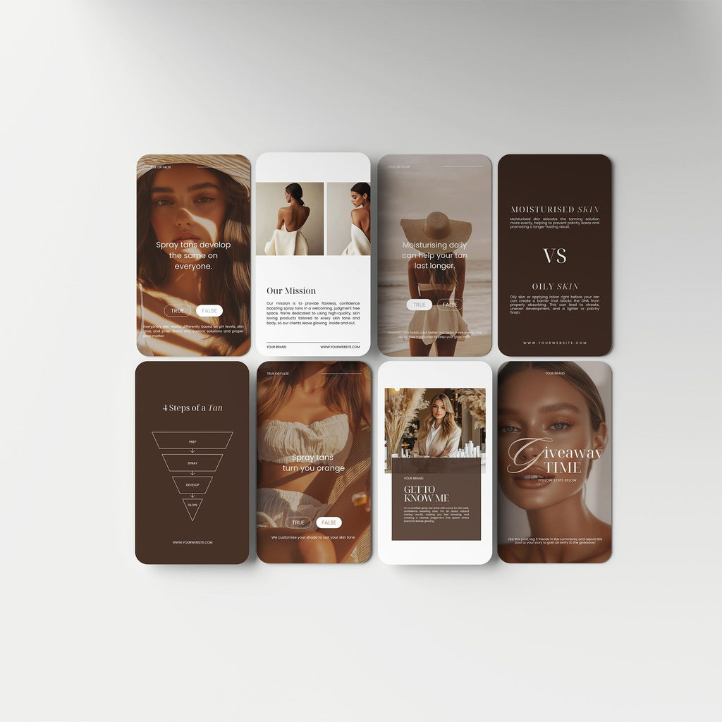 Spray Tan Social Media Templates