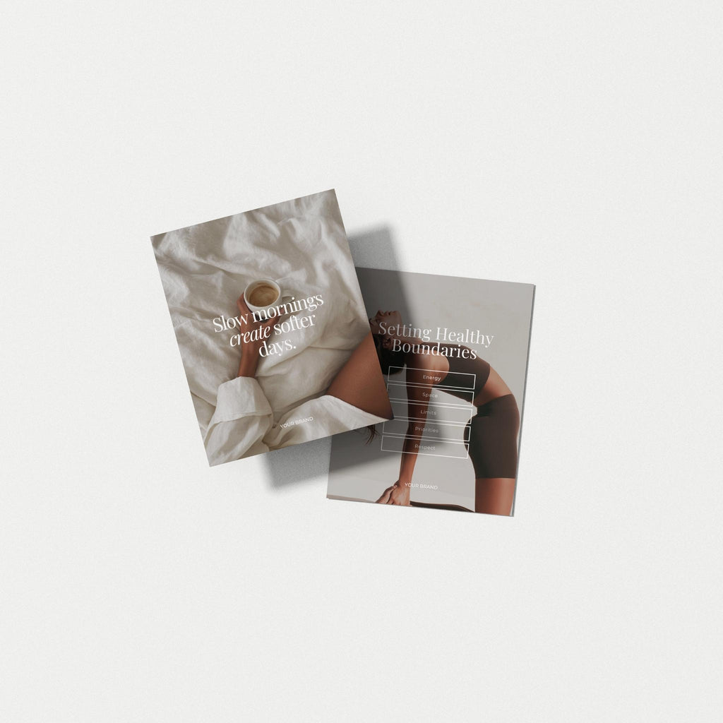 Two instagram templates on a white background with text and images of people.