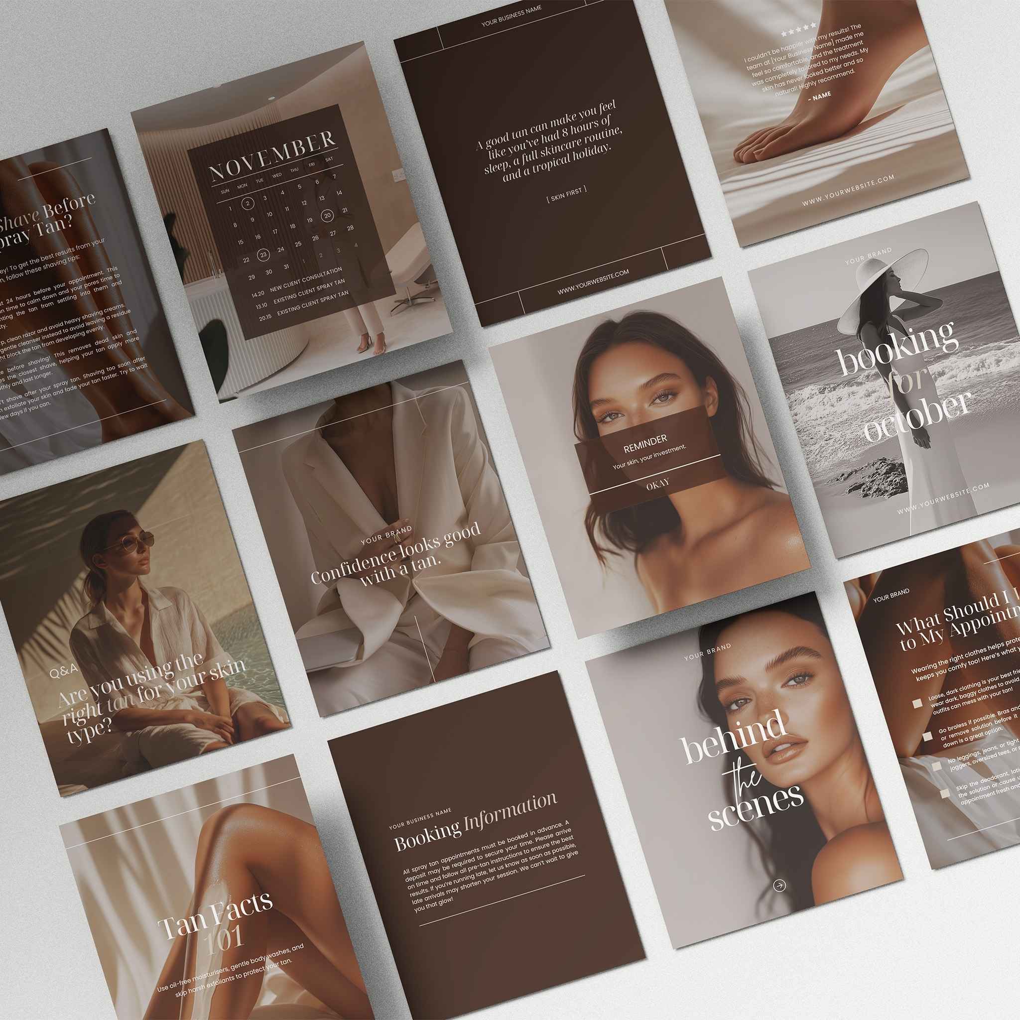 Spray Tan Social Media Templates